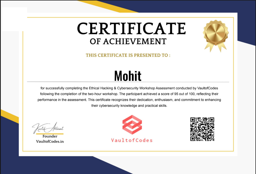 Quiz Certificate